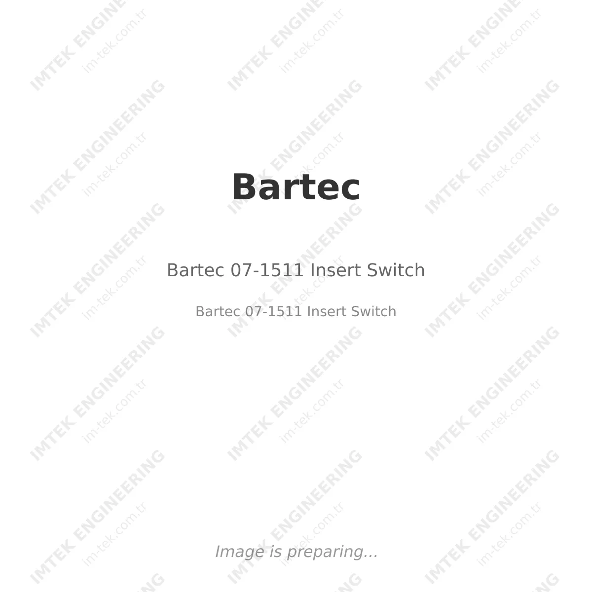 Bartec 07-1511 Insert Switch