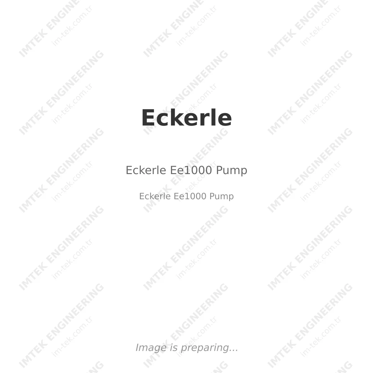 Eckerle Ee1000 Pump