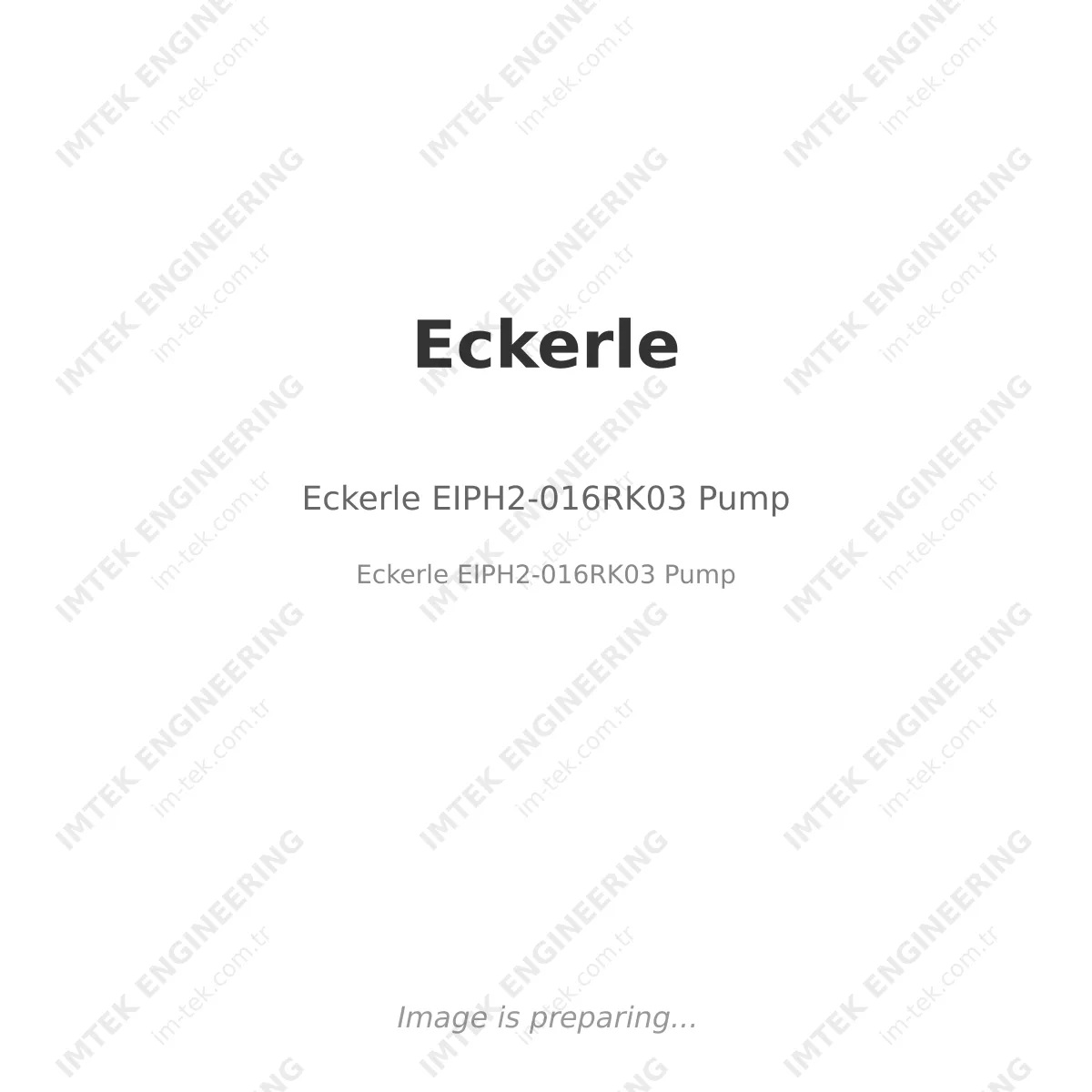 Eckerle EIPH2-016RK03 Pump