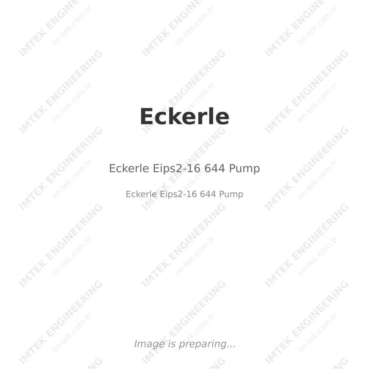 Eckerle Eips2-16 644 Pump