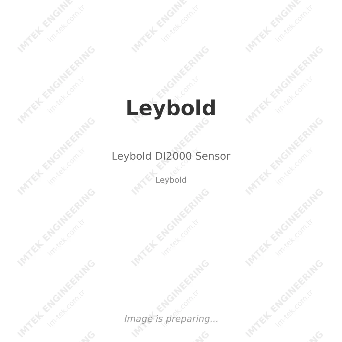 Leybold DI2000 Sensor