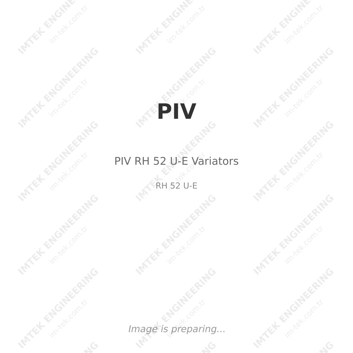 PIV RH 52 U-E  Variators